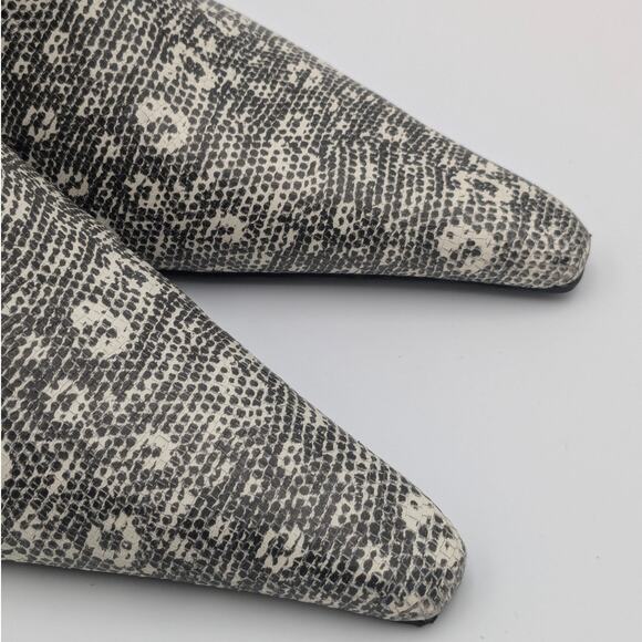 Jeffrey Campbell Creativity Slingback Pump Black/White Lizard Size US9.5 EU41 - Picture 10 of 13